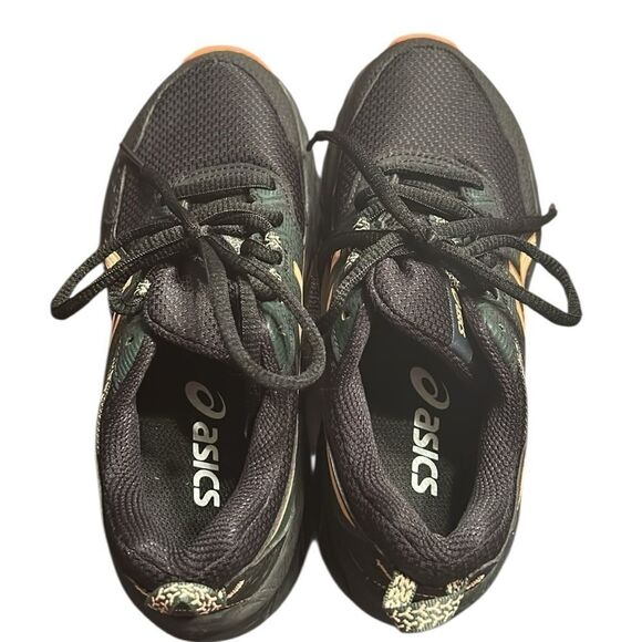 ASICS Orange & Black Kids Lace up Sneakers(Size 1.5) - Picture 8 of 9